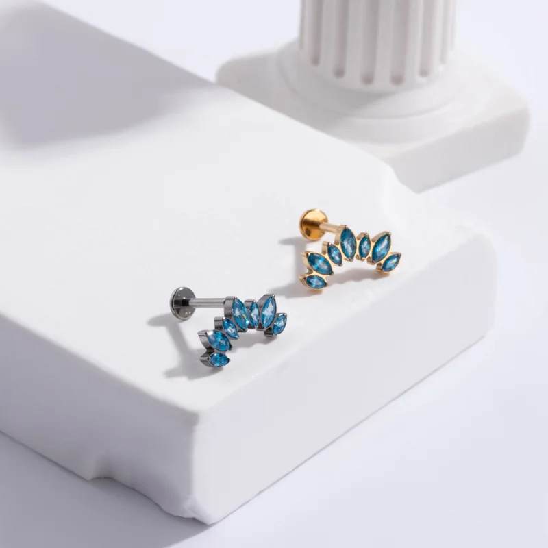 1PC G23 Titanium Lip Stud Horse's Eye Lightning CZ Ear Stud Internal Thread Earrings Helix Cartilage Labret Piercing Jewelry 16G
1PC G23 Titanium Lip Stud Horse's Eye Lightning CZ Ear Stud Internal Thread Earrings Helix Cartilage Labret Piercing Jewelry 16G