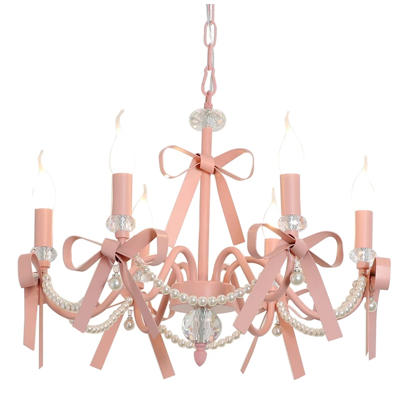 Children's room bedroom chandeliers, girls room princess style cute romantic bow Nordic Korean style dining room lamp
Children's room bedroom chandeliers, girls room princess style cute romantic bow Nordic Korean style dining room lamp