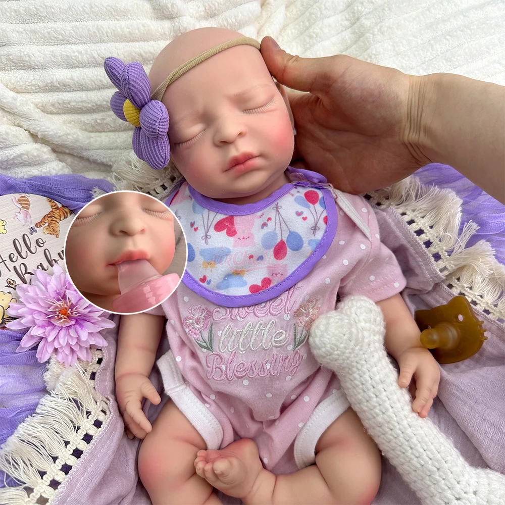 17inch High Quality Full Silicone Reborn Baby Girl Lifelike Hand Painted Details Flexible Washable Collectible Doll for Artists
17inch High Quality Full Silicone Reborn Baby Girl Lifelike Hand Painted Details Flexible Washable Collectible Doll for Artists