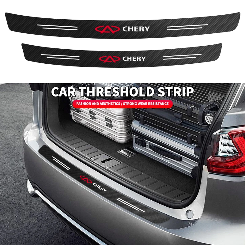 Carbon Fiber Door Sill Car Rear Trunk Bumper Guard Plate Leather Protector Sticker for Chery Tiggo 2 3 4 5 7 Pro Arrizo EQ7 Logo
Carbon Fiber Door Sill Car Rear Trunk Bumper Guard Plate Leather Protector Sticker for Chery Tiggo 2 3 4 5 7 Pro Arrizo EQ7 Logo