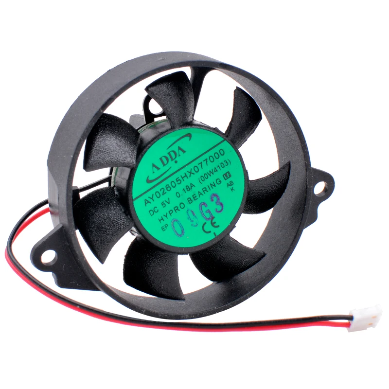 AY02605HX077000 00W4103 5 в 0.18A 3 см 30 мм миниатюрный круглый маленький вентилятор охлаждения
AY02605HX077000 00W4103 5 в 0.18A 3 см 30 мм миниатюрный круглый маленький вентилятор охлаждения