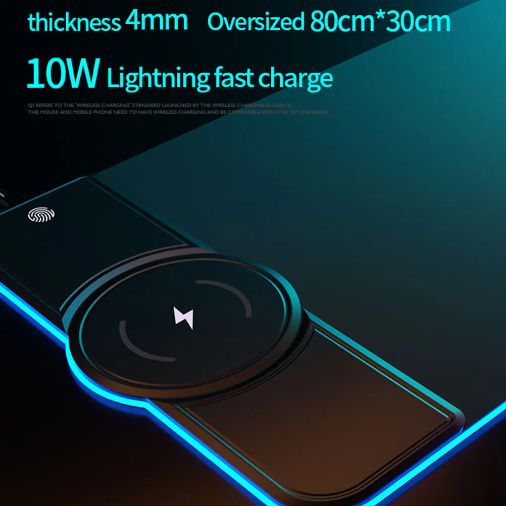 Gaming Pad Large Wireless Charging Anti-Slip Keyboard Mouse Mat Thickened Wrist Support Light Modes Desktop Organizer Non-Slip
Gaming Pad Large Wireless Charging Anti-Slip Keyboard Mouse Mat Thickened Wrist Support Light Modes Desktop Organizer Non-Slip