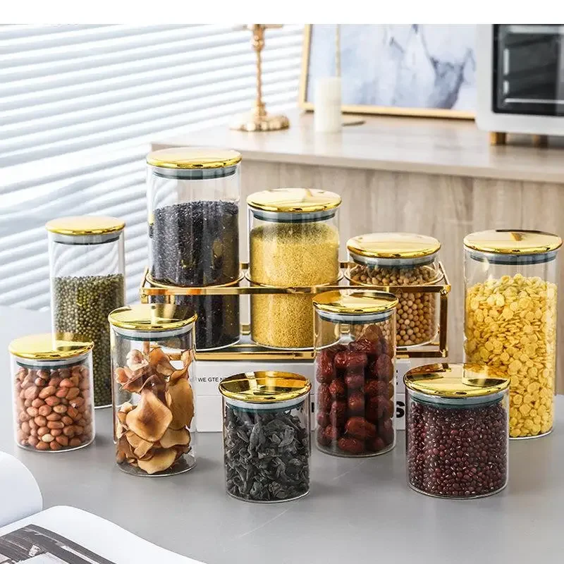 Kitchen Storage Clear Glass Sealed Candy Jar Household Large Capacity Coffee Bean Tea Oatmeal Container
Kitchen Storage Clear Glass Sealed Candy Jar Household Large Capacity Coffee Bean Tea Oatmeal Container