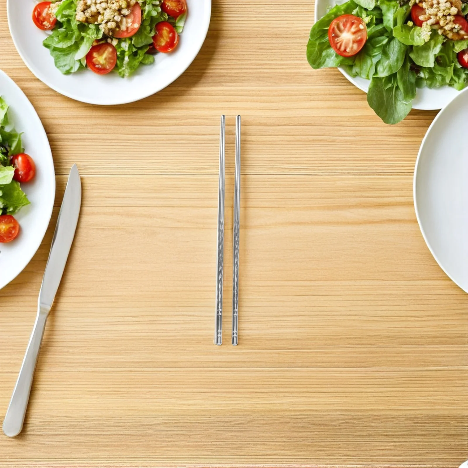 5Pairs Stainless Steel Cooking Chopsticks Non Slip Resistant Kitchen Tableware Hot Pot Noodle Reusable Metal
5Pairs Stainless Steel Cooking Chopsticks Non Slip Resistant Kitchen Tableware Hot Pot Noodle Reusable Metal