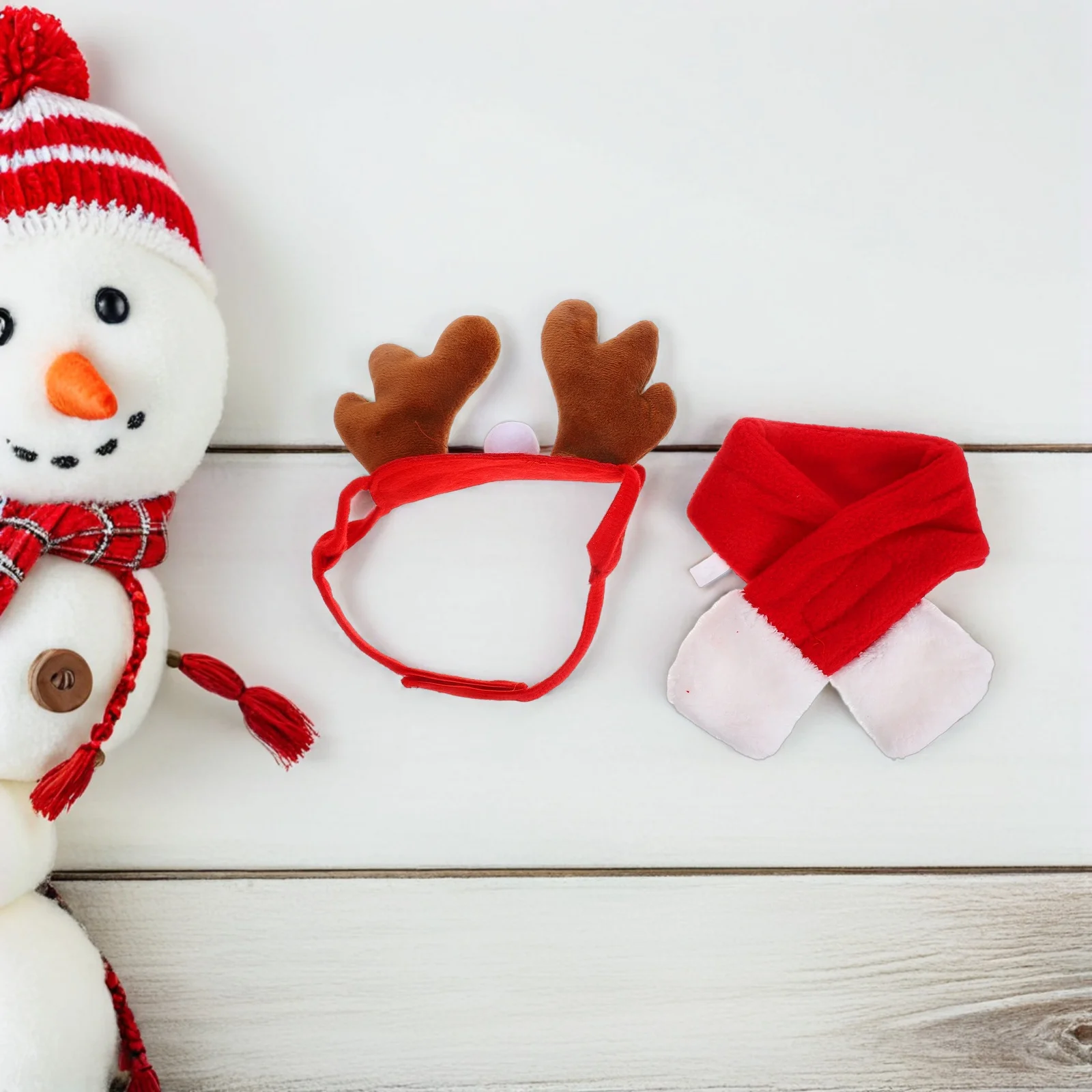 2Set Pet Reindeer Costume Christmas Outfit Antlers Headband and Scarf Set for Dogs Cats Holiday Gatherings Dog Antlers Costume
2Set Pet Reindeer Costume Christmas Outfit Antlers Headband and Scarf Set for Dogs Cats Holiday Gatherings Dog Antlers Costume