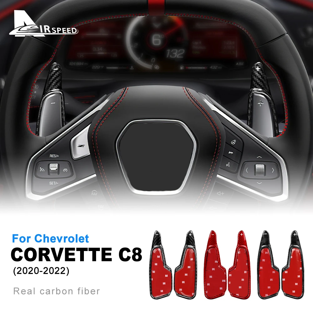 Real Dry Carbon Fiber Steering Wheel Paddle Sticker For Chevrolet Corvette C8 2020 2021 2022 Car Cover Interior Accessories
Real Dry Carbon Fiber Steering Wheel Paddle Sticker For Chevrolet Corvette C8 2020 2021 2022 Car Cover Interior Accessories