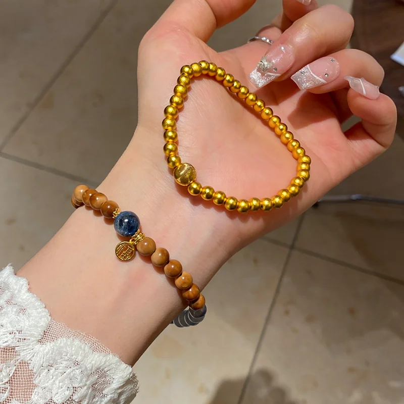 Minar Unusual 2 Design Natural Stone Blue Crystal Metal Beads Elastic Beaded Strand Bracelets for Women 18K Real Gold Copper
Minar Unusual 2 Design Natural Stone Blue Crystal Metal Beads Elastic Beaded Strand Bracelets for Women 18K Real Gold Copper