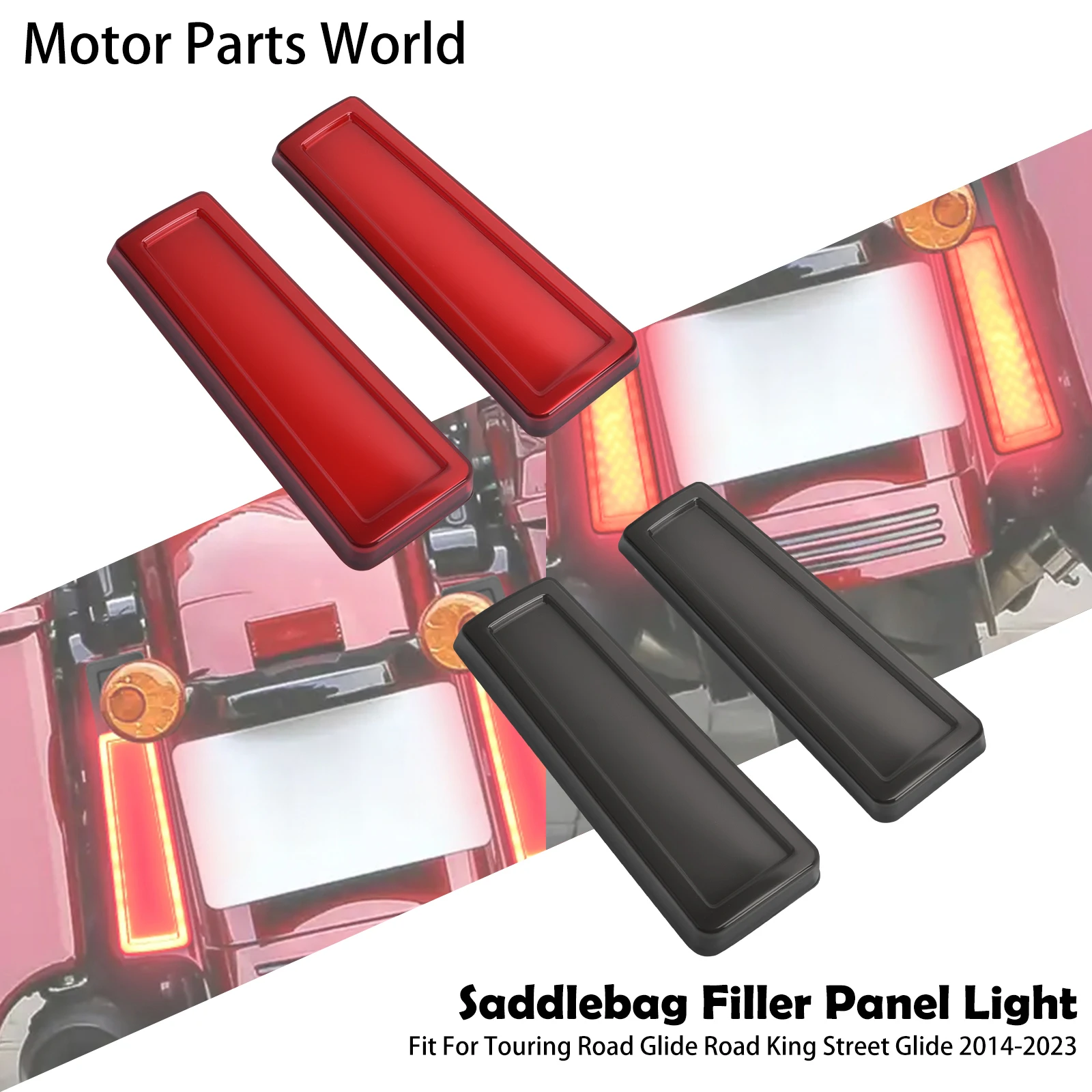 Motorcycle Accessories LED Rear Fender Turn Signal Lights Saddlebag Inserts Lamp For Harley Touring Road King Street 14-23
Motorcycle Accessories LED Rear Fender Turn Signal Lights Saddlebag Inserts Lamp For Harley Touring Road King Street 14-23