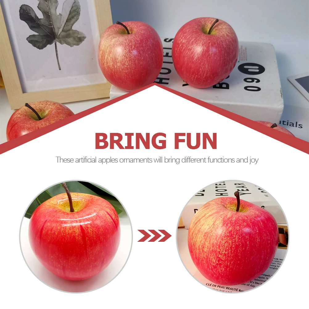 2Pcs Lifelike Artificial Apples Decor Realistic Fake Fruits for Home Kitchen School Hotel Decoration Photo Prop Wedding Party
2Pcs Lifelike Artificial Apples Decor Realistic Fake Fruits for Home Kitchen School Hotel Decoration Photo Prop Wedding Party