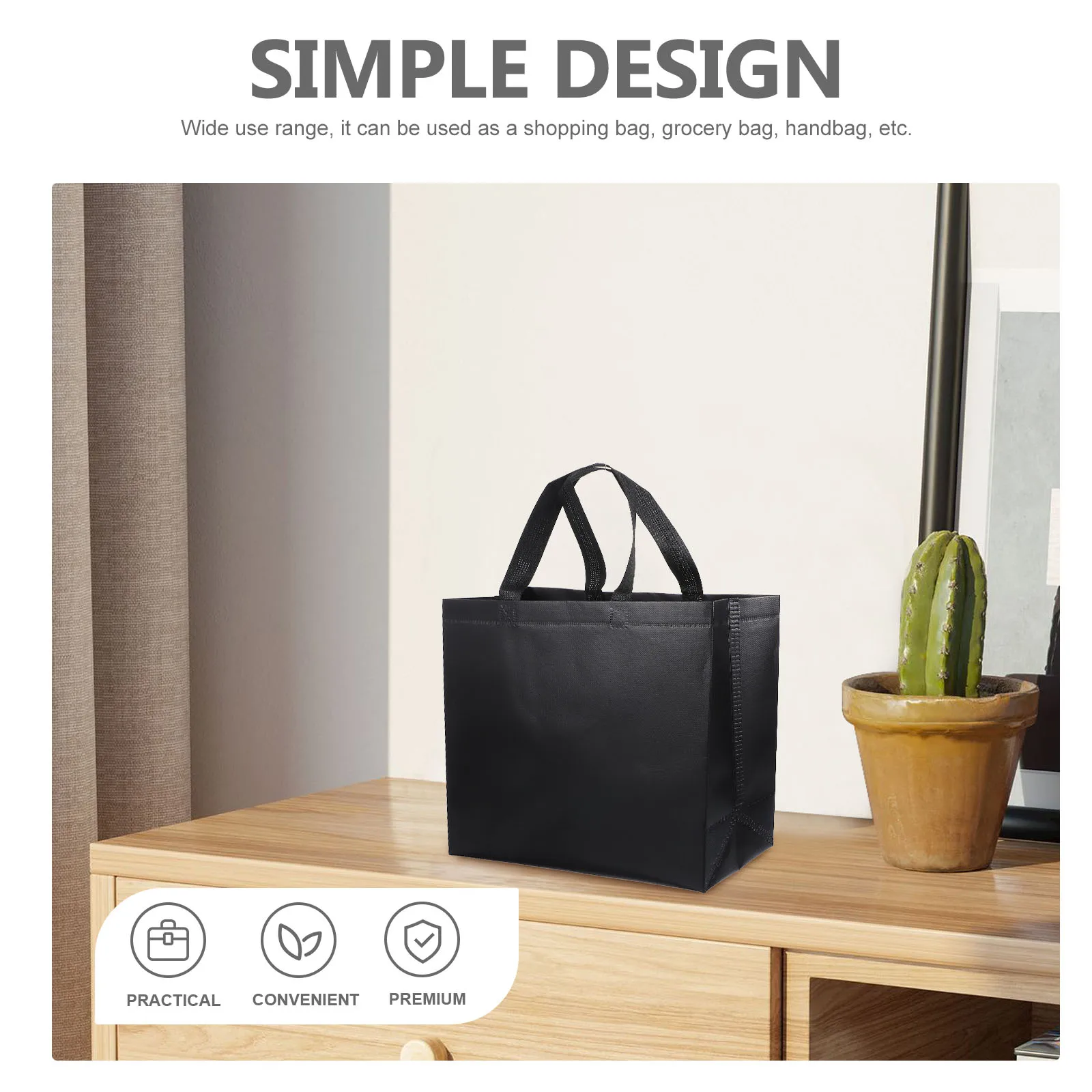 25pcs Tote Bags Reusable Shopping H bags Non woven Fabric Foldable Lightweight Large Capacity Home Travel Outdoor Carry Storage
25pcs Tote Bags Reusable Shopping H bags Non woven Fabric Foldable Lightweight Large Capacity Home Travel Outdoor Carry Storage