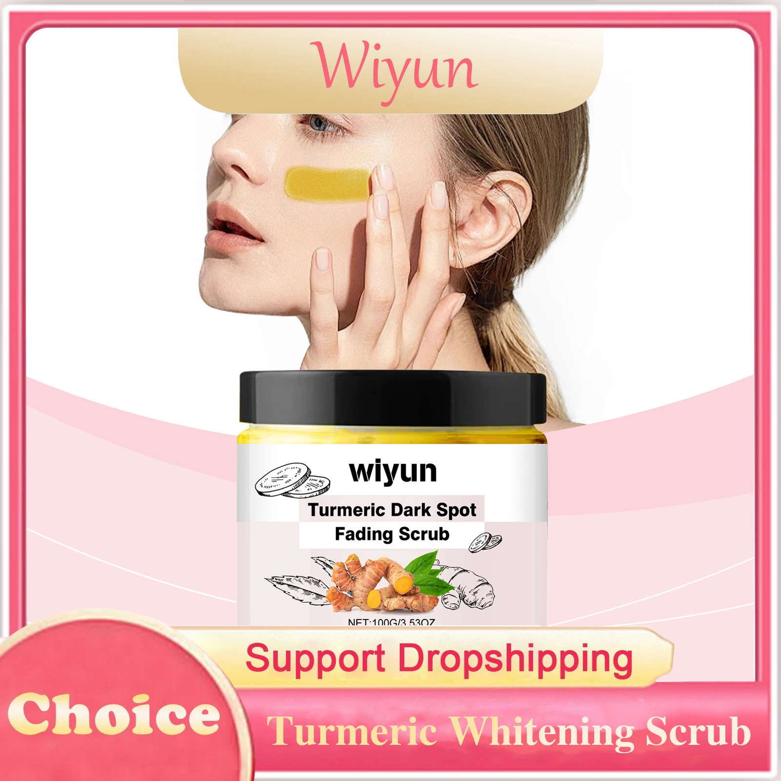 Turmeric Whitening Scrub Fade Dark Spot Brighten Skin Tone Improve Skin Elasticity Deep Hydrating Gentle Cleansing Scrub Cream
Turmeric Whitening Scrub Fade Dark Spot Brighten Skin Tone Improve Skin Elasticity Deep Hydrating Gentle Cleansing Scrub Cream