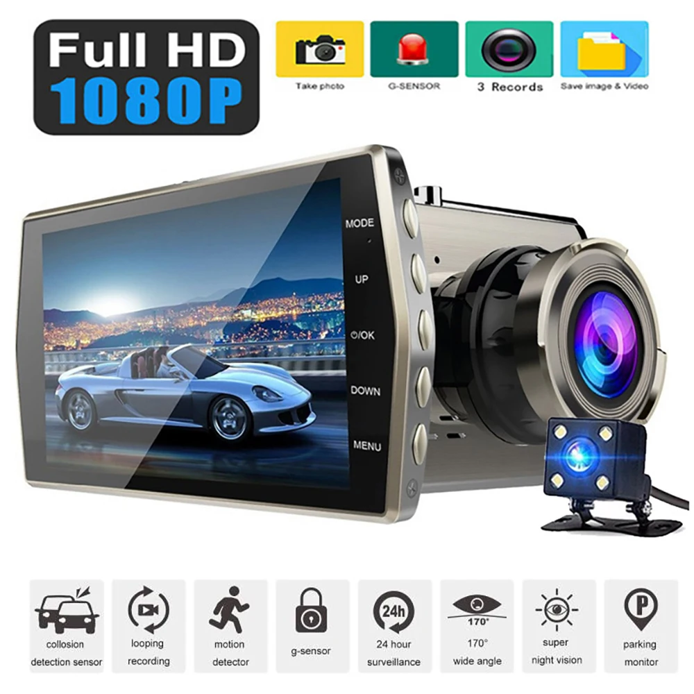 Car DVR 1080P Full HD Dash Cam Camera Drive Video Recorder Night Vision Auto Dashcam Vehicle Black Box Registrar Car Accessories
Car DVR 1080P Full HD Dash Cam Camera Drive Video Recorder Night Vision Auto Dashcam Vehicle Black Box Registrar Car Accessories