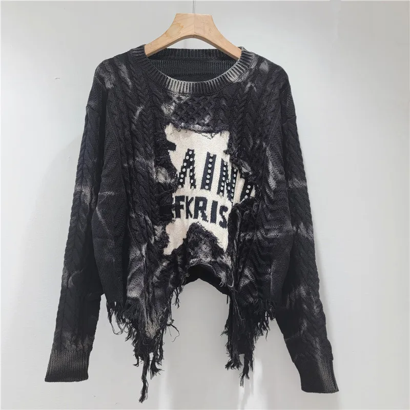 2025 Autumn Winter New Washed Dyed Patchwork Five-Pointed Star Rhinestone Irregular Stylish Trendy Short Sweater for Women 
2025 Autumn Winter New Washed Dyed Patchwork Five-Pointed Star Rhinestone Irregular Stylish Trendy Short Sweater for Women