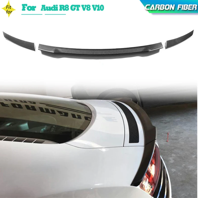 Carbon Fiber Car Rear Trunk Spoiler Wings for Audi R8 GT V8 V10 Base Coupe 2-Door 2007-2016 Rear Spoiler Boot Lid Wing Lip 
Carbon Fiber Car Rear Trunk Spoiler Wings for Audi R8 GT V8 V10 Base Coupe 2-Door 2007-2016 Rear Spoiler Boot Lid Wing Lip