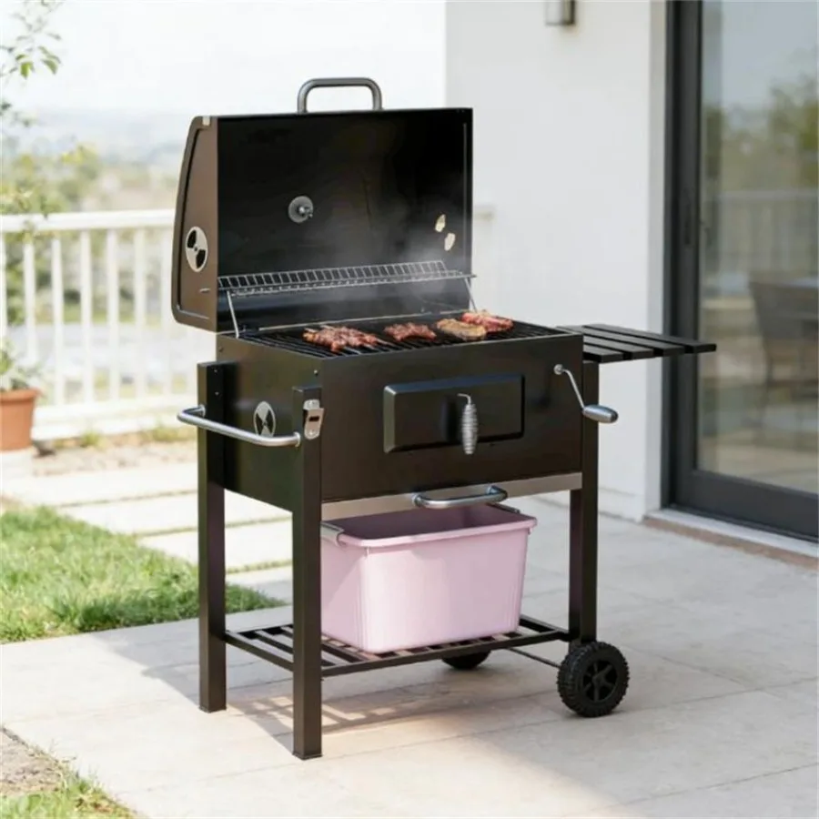 Outdoor burner portable barbecue grill black heat-resistant stainless steel durable for camping and backyard use
Outdoor burner portable barbecue grill black heat-resistant stainless steel durable for camping and backyard use