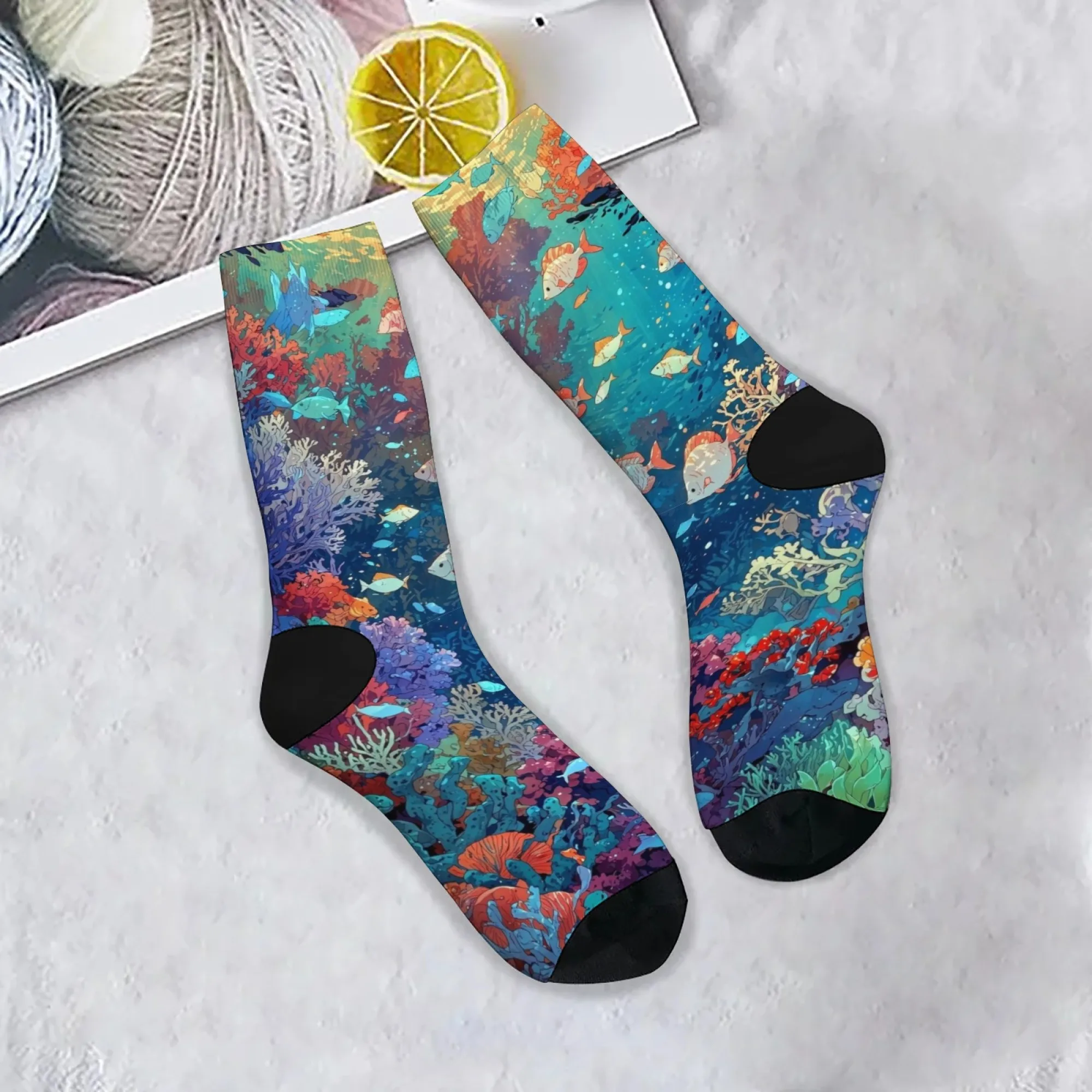 Unisex Marine Life Themed Casual Socks Comfortable Breathable Non-slip Socks Novelty Harajuku Retro Street Hip-hop Crew Socks
Unisex Marine Life Themed Casual Socks Comfortable Breathable Non-slip Socks Novelty Harajuku Retro Street Hip-hop Crew Socks