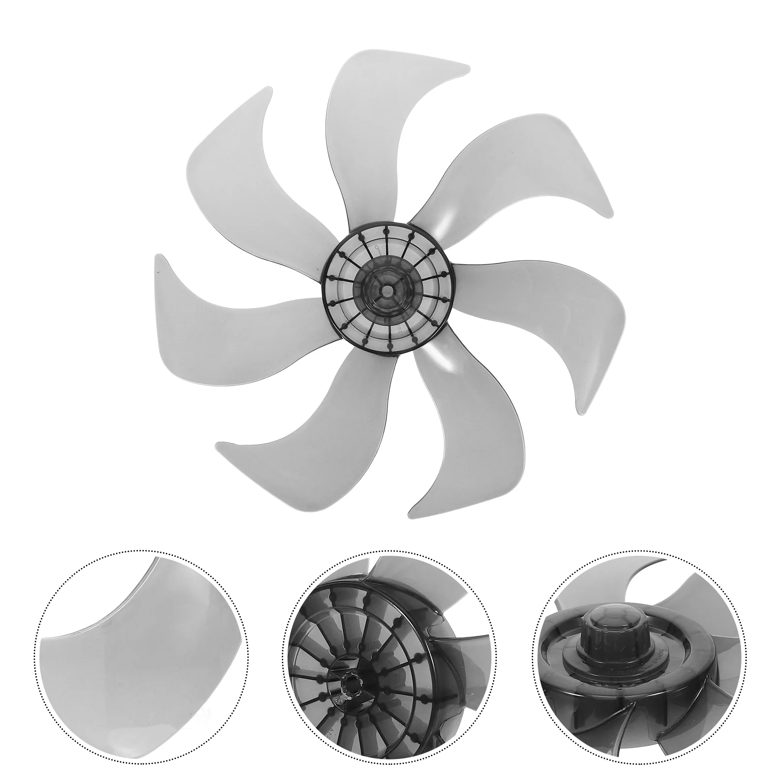 14 Inch Plastic Fan Blades for Table Standing Pedestal Fan Replacement 7 Leaves 350mm Transparent Black Universal High
14 Inch Plastic Fan Blades for Table Standing Pedestal Fan Replacement 7 Leaves 350mm Transparent Black Universal High
