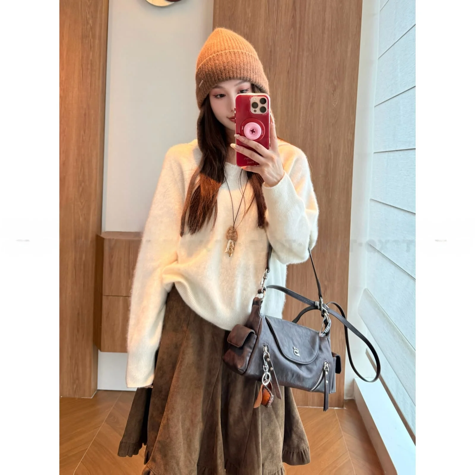 Женская вязаная кофта Xie Snow Velvet с капюшоном из кашемира, свободного кроя, осенне-зимняя, мягкая, эластичная, с круглым вырезом и молнией на рукаве
Женская вязаная кофта Xie Snow Velvet с капюшоном из кашемира, свободного кроя, осенне-зимняя, мягкая, эластичная, с круглым вырезом и молнией на рукаве