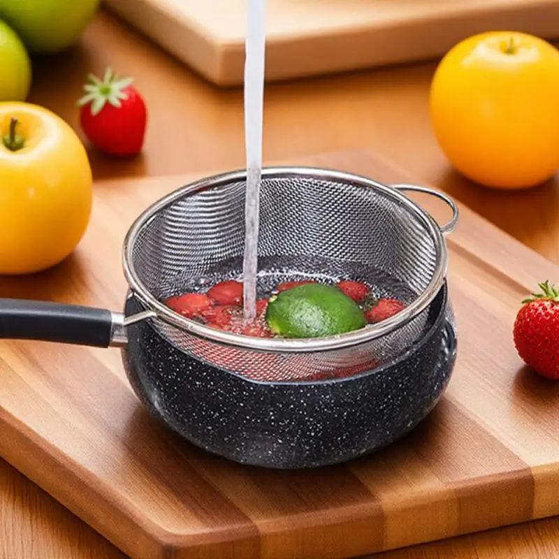 Colander Basket Stainless .4 Inch Double Handle Filter For Vegetable Fruit Rice Wash Strainer Kitchen Draining
Colander Basket Stainless .4 Inch Double Handle Filter For Vegetable Fruit Rice Wash Strainer Kitchen Draining