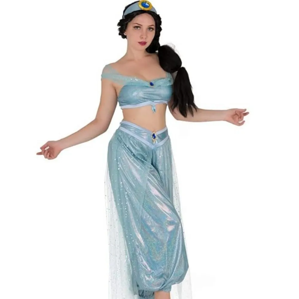 Платье принцессы Жасмин для взрослых, арабский наряд, карнавальный костюм на Хэллоуин для праздничной одежды, праздничный наряд, наряд танцовщицы
Платье принцессы Жасмин для взрослых, арабский наряд, карнавальный костюм на Хэллоуин для праздничной одежды, праздничный наряд, наряд танцовщицы