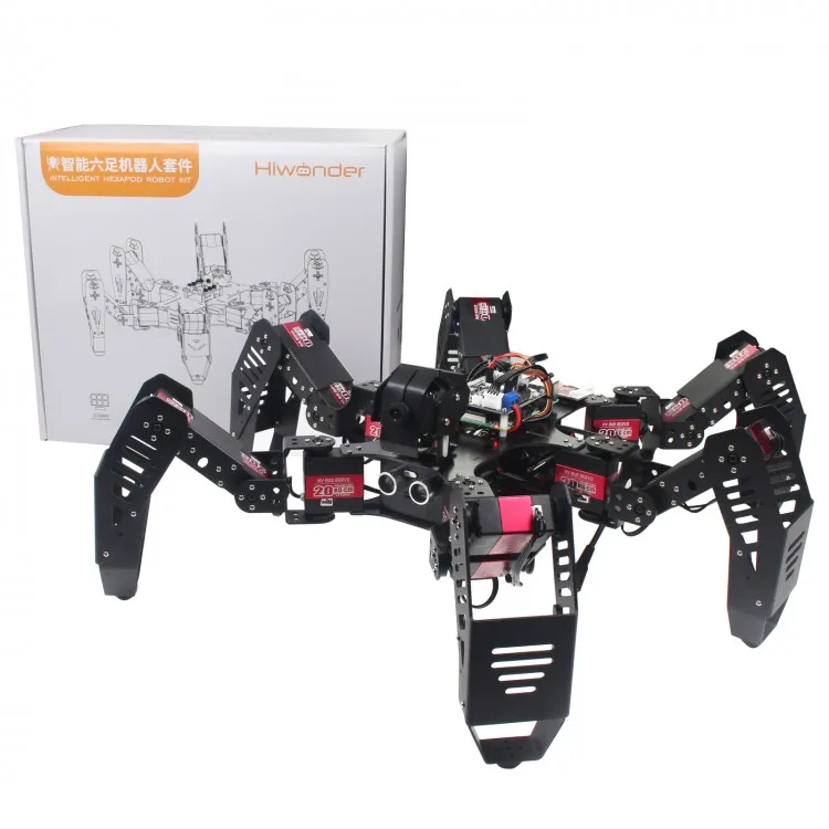 18DOF Hexapod Robot Spider Robot 2DOF PTZ с основной платой для Raspberry Pi 4B/1G Готовый
18DOF Hexapod Robot Spider Robot 2DOF PTZ с основной платой для Raspberry Pi 4B/1G Готовый
