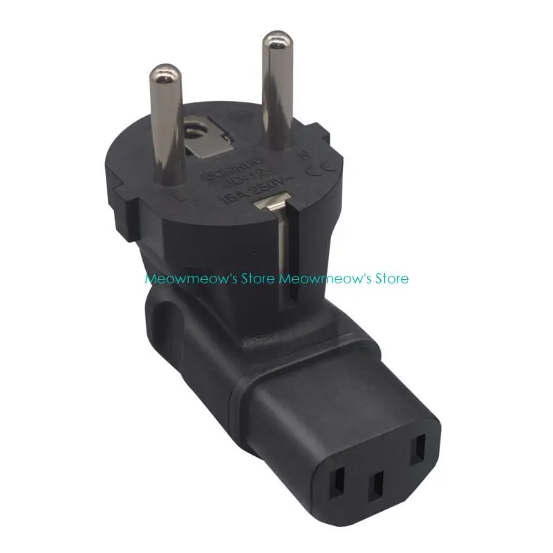 W91A Black Power Adapter, EU4.8 Europe 2 Prong to IEC C13 Power Plug Adapter Reversible for PC Laptop Monitor Scanner Printer
W91A Black Power Adapter, EU4.8 Europe 2 Prong to IEC C13 Power Plug Adapter Reversible for PC Laptop Monitor Scanner Printer