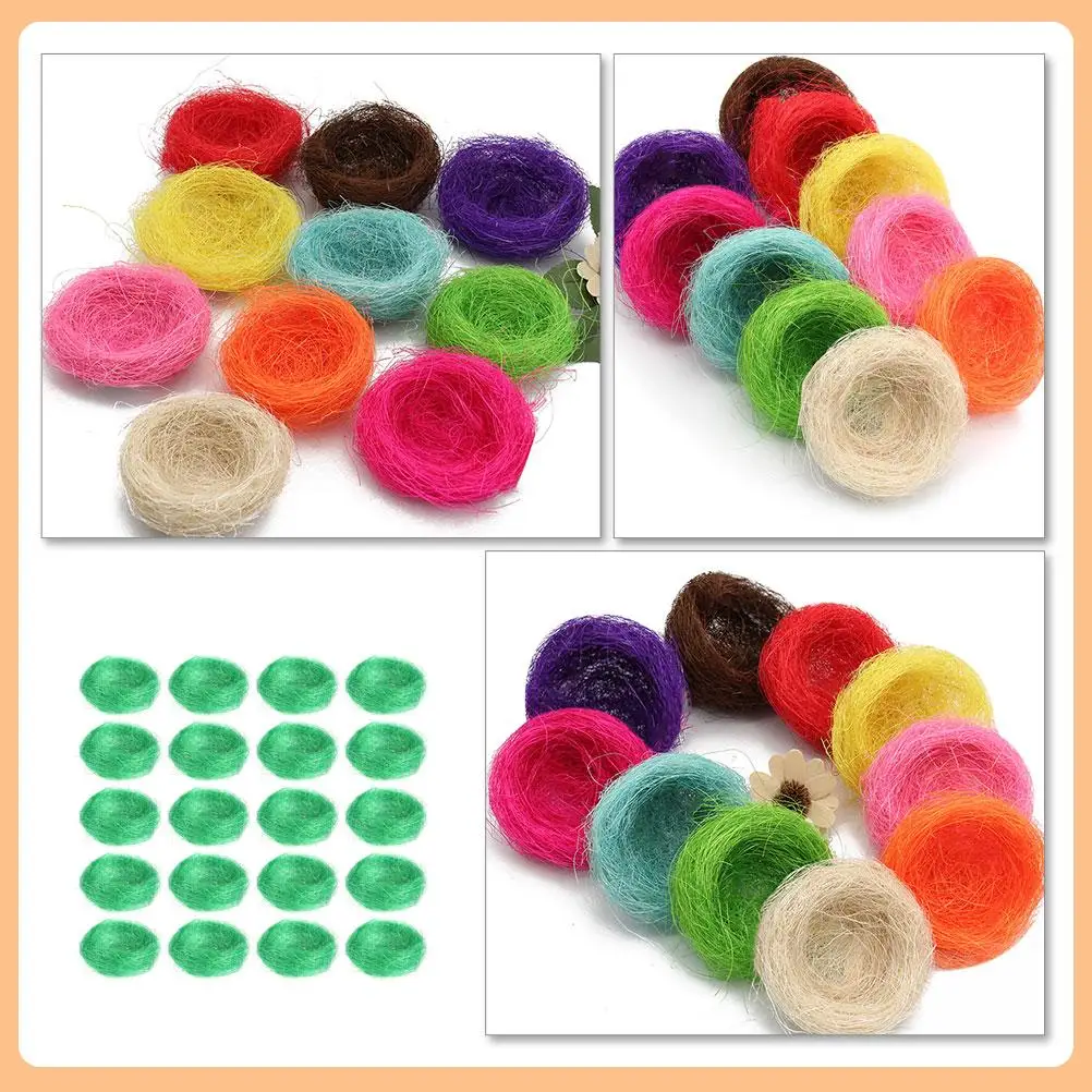 20 Pcs Artificial Bird Nests Decorative Silk Mini Parrot Nest Plates Easter Wedding Table Chic Home Office Gardening Pet
20 Pcs Artificial Bird Nests Decorative Silk Mini Parrot Nest Plates Easter Wedding Table Chic Home Office Gardening Pet