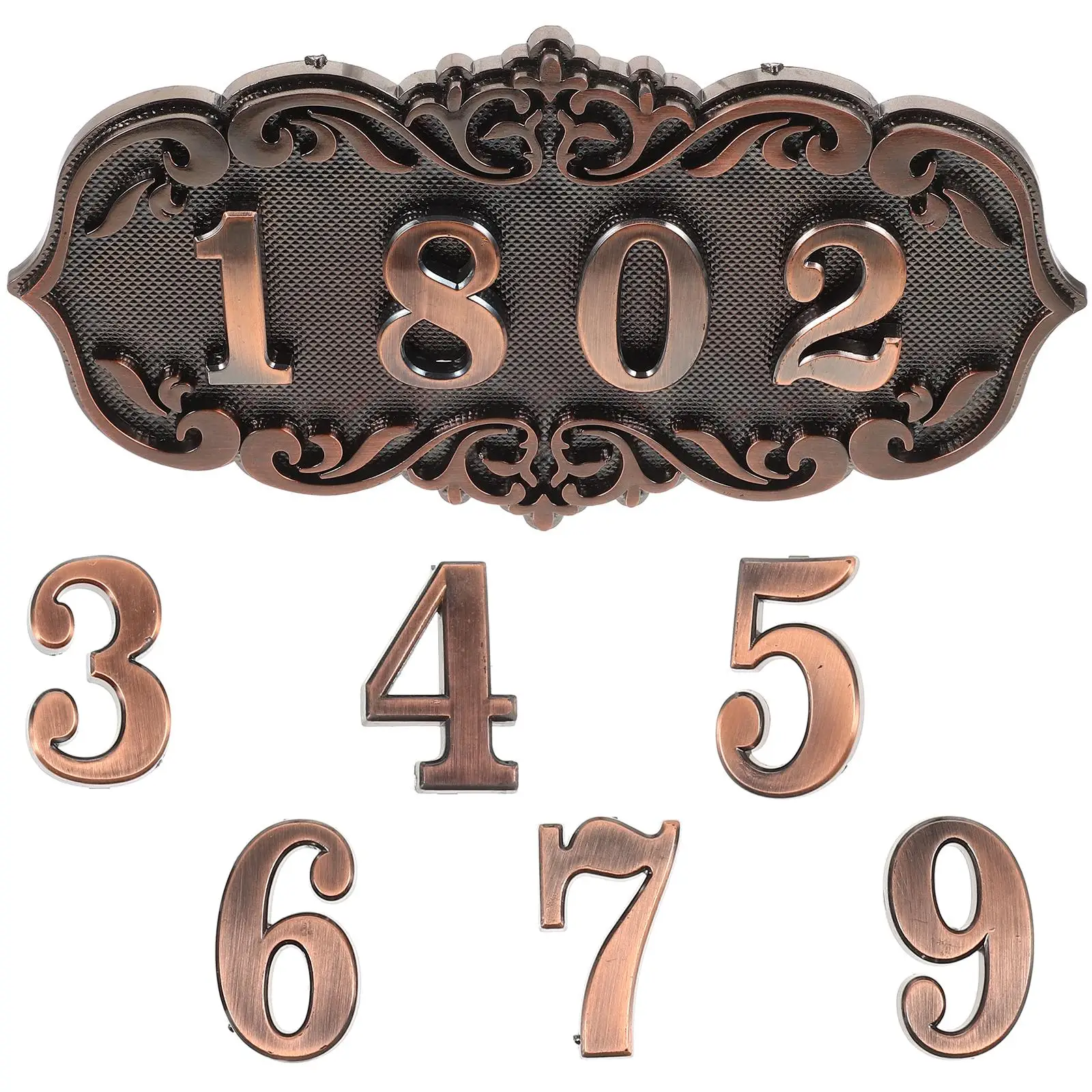 Retro Copper European Villa Door Number Plaque House Sign Decor Durable Material Easy Installation Includes 0 9 Numbers Wall
Retro Copper European Villa Door Number Plaque House Sign Decor Durable Material Easy Installation Includes 0 9 Numbers Wall