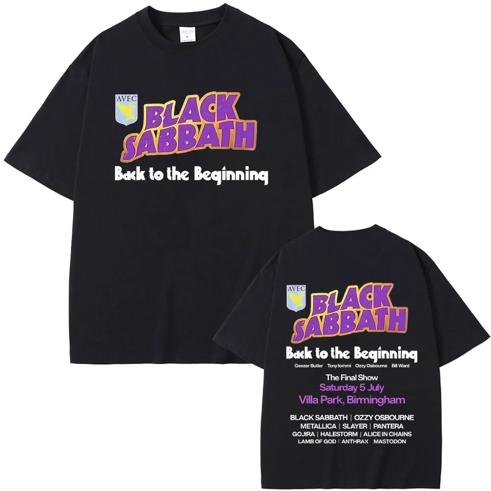 Heavy Metal Rock Band Black Sabbath Back To The Beginning T-shirts Men Women Casual Vintage T-shirt Men's 100% Cotton T Shirts
Heavy Metal Rock Band Black Sabbath Back To The Beginning T-shirts Men Women Casual Vintage T-shirt Men's 100% Cotton T Shirts