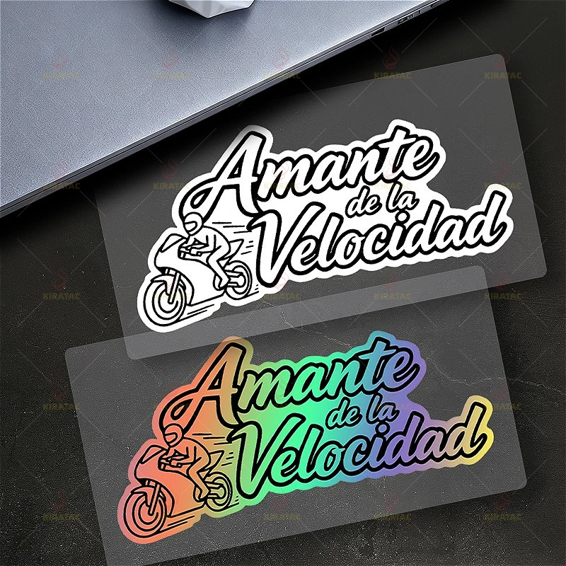 1pc "Amante de la Velocidad" Motorcycle Vinyl Sticker, Waterproof Holographic Decal for Helmet, Car & Bike Decor
1pc "Amante de la Velocidad" Motorcycle Vinyl Sticker, Waterproof Holographic Decal for Helmet, Car & Bike Decor