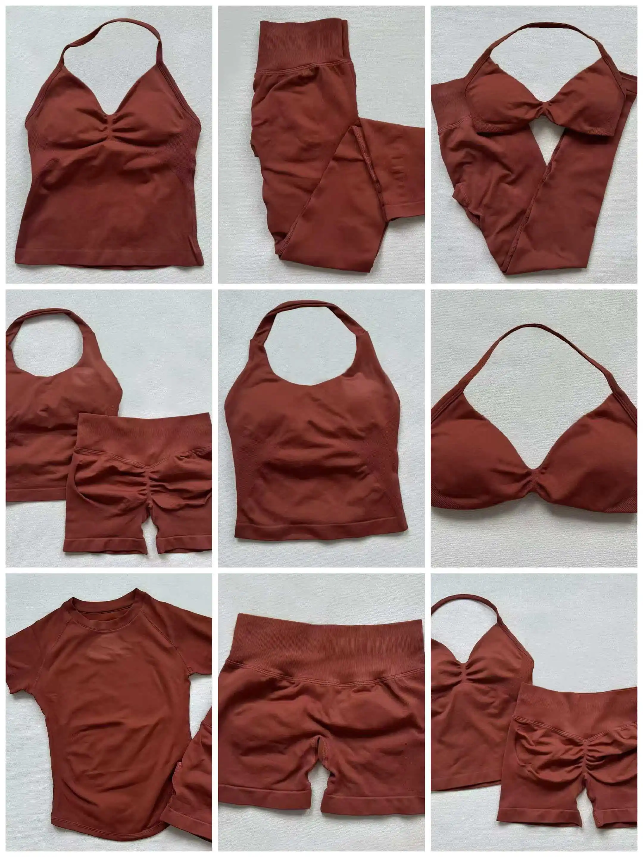 Red Copper series summer hot new product bra square collar shorts sports yoga fitness vitality set for women
Red Copper series summer hot new product bra square collar shorts sports yoga fitness vitality set for women