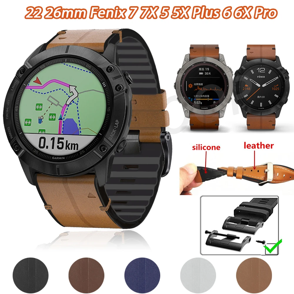 26 22 мм кожаный силиконовый ремешок с винтом для Garmin Fenix 6 7X 5 Plus Quatix 5 6 пособие Mk1 2i D2 Чарли Fenix 3 сапфировый инстинкт
26 22 мм кожаный силиконовый ремешок с винтом для Garmin Fenix 6 7X 5 Plus Quatix 5 6 пособие Mk1 2i D2 Чарли Fenix 3 сапфировый инстинкт