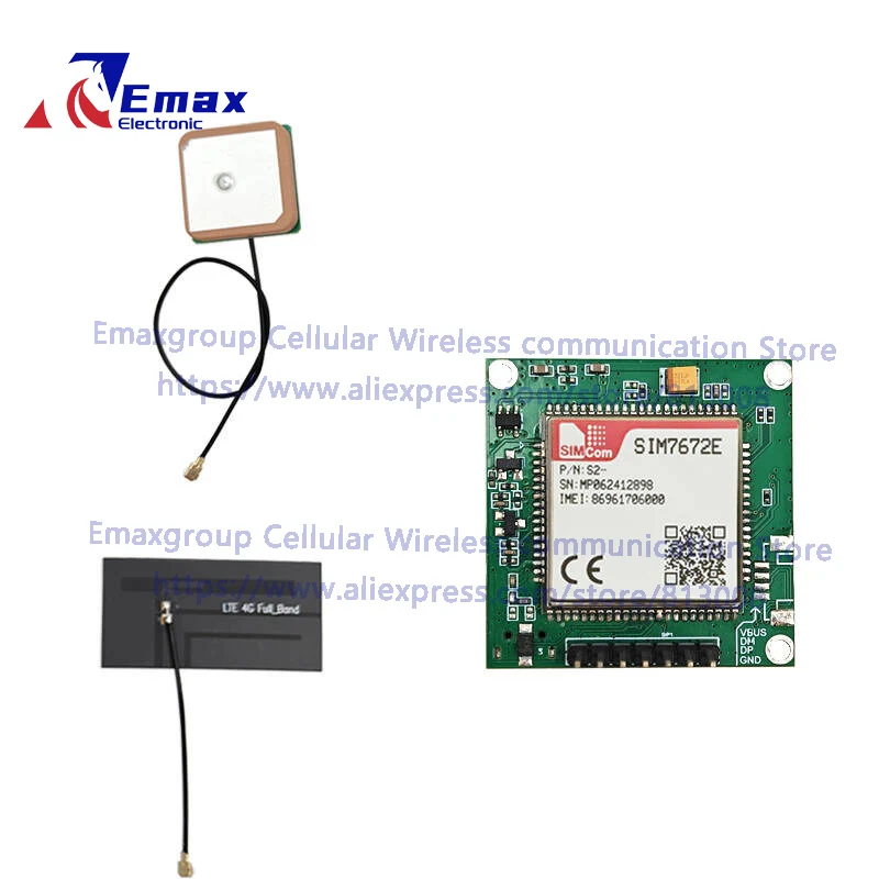 SIMcom SIM7672E SIM7672G SIM7672NA SIM7672G-MNGV LNGV SIM7672E-MNGV Core Board LTE CAT1+4G+Qualcomm Chip With GPS Antenna
SIMcom SIM7672E SIM7672G SIM7672NA SIM7672G-MNGV LNGV SIM7672E-MNGV Core Board LTE CAT1+4G+Qualcomm Chip With GPS Antenna