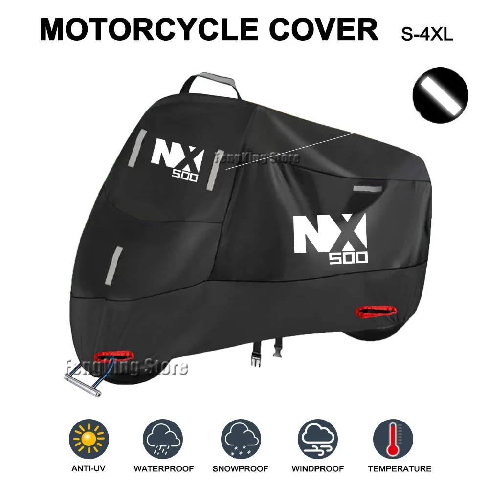 Motorcycle Cover Waterproof Outdoor All Season Dustproof UV Protective Moto Rain Cover for NX 500 NX500 2024-2025
Motorcycle Cover Waterproof Outdoor All Season Dustproof UV Protective Moto Rain Cover for NX 500 NX500 2024-2025