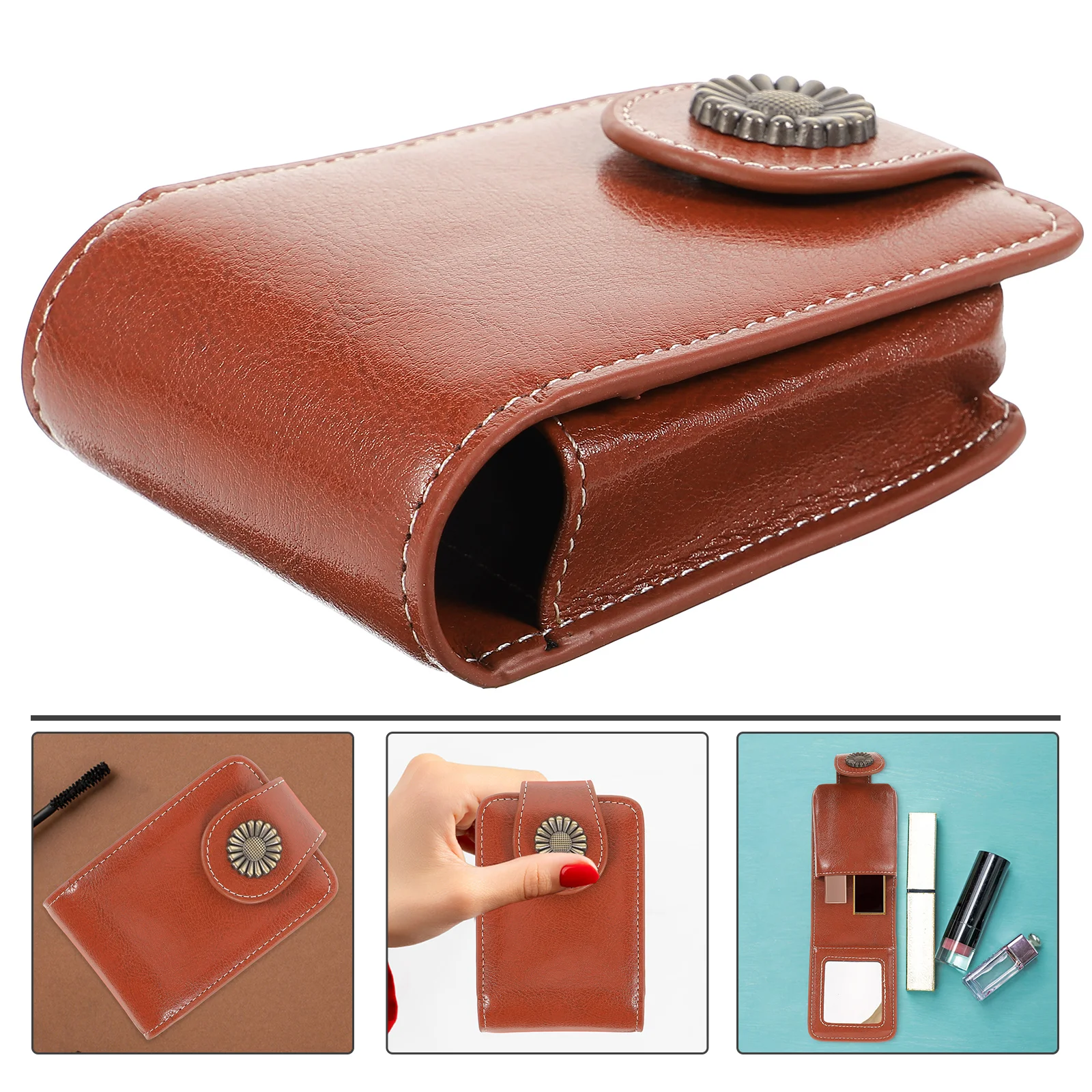 Mini Lipstick Makeup Bag Compact Lightweight Portable Purse Essentials Holder Travel Case With Mirror Small Pouch For
Mini Lipstick Makeup Bag Compact Lightweight Portable Purse Essentials Holder Travel Case With Mirror Small Pouch For