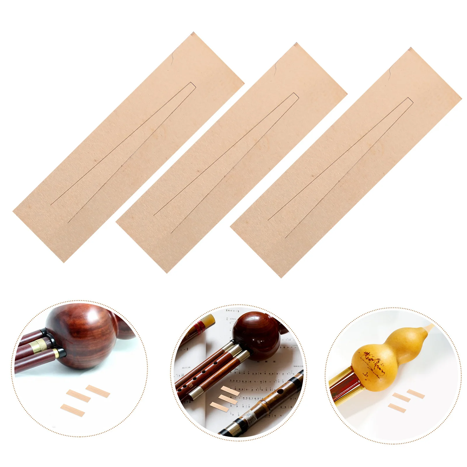 3Pcs Brass Bawu Reeds Replacement for Cucurbit Flute Hulusi Musical Instrument Repair Accessories Brass Reed Parts 
3Pcs Brass Bawu Reeds Replacement for Cucurbit Flute Hulusi Musical Instrument Repair Accessories Brass Reed Parts