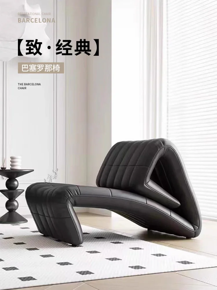 Italian minimalist Barcelona recliner bedroom fist chair light luxury high-end balcony leisure sofa chair single chair
Italian minimalist Barcelona recliner bedroom fist chair light luxury high-end balcony leisure sofa chair single chair