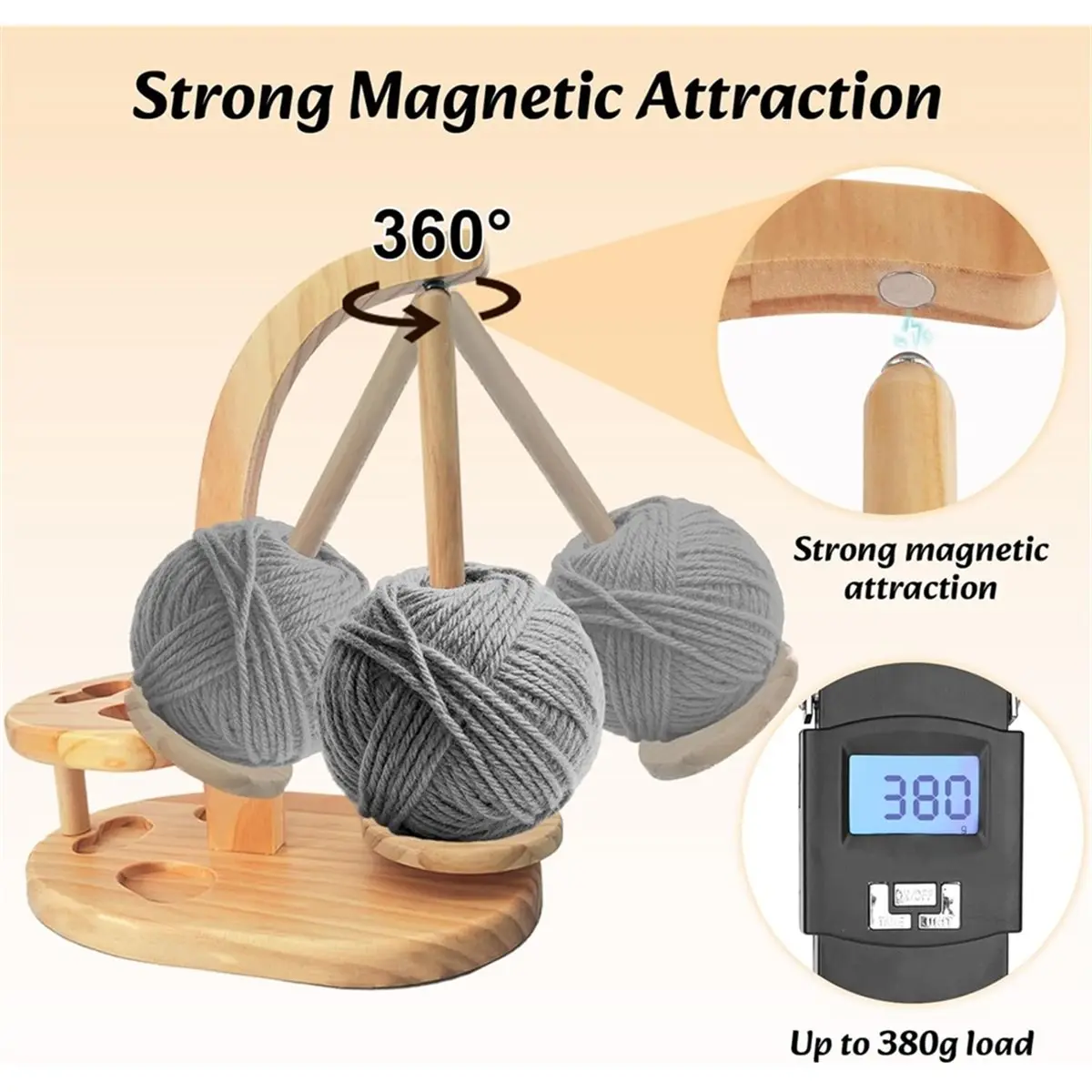 Новый держатель для пряжи 2026 года для вязания крючком, деревянный держатель для клубков пряжи, вращатель для пряжи с магнитом, подарок для любителей вязания крючком
Новый держатель для пряжи 2026 года для вязания крючком, деревянный держатель для клубков пряжи, вращатель для пряжи с магнитом, подарок для любителей вязания крючком