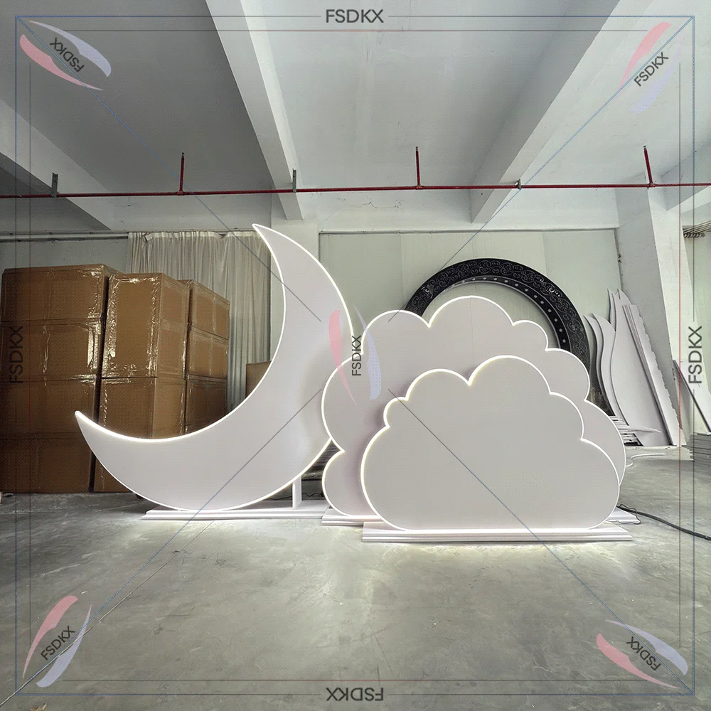 FSDKX New Arrival Kids Party Background Moon Clouds Stand Backdrop for Baby Party Decoration
FSDKX New Arrival Kids Party Background Moon Clouds Stand Backdrop for Baby Party Decoration