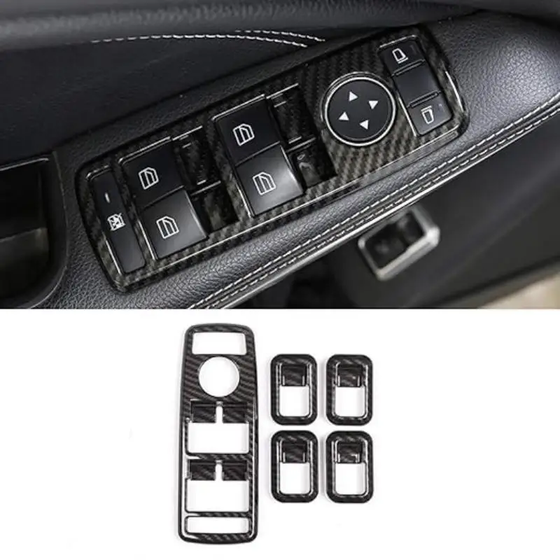 Carbon Fiber Car Window Lift Button Decoration Frame For Mercedes Benz A B E C GLS GLE ML GL GLK GLA 2009-2015 Car Accessories
Carbon Fiber Car Window Lift Button Decoration Frame For Mercedes Benz A B E C GLS GLE ML GL GLK GLA 2009-2015 Car Accessories