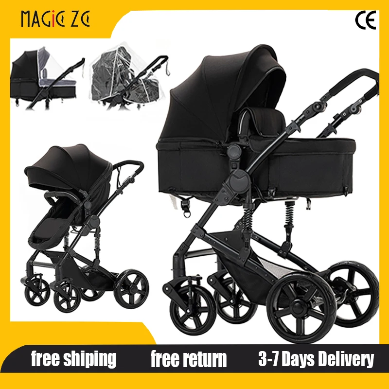 High View Stroller 2-in-1 Comfortable Sit and Lie Pram Foldable Stable Newborn Travel System None Car Seat Lightweight Carriage
High View Stroller 2-in-1 Comfortable Sit and Lie Pram Foldable Stable Newborn Travel System None Car Seat Lightweight Carriage