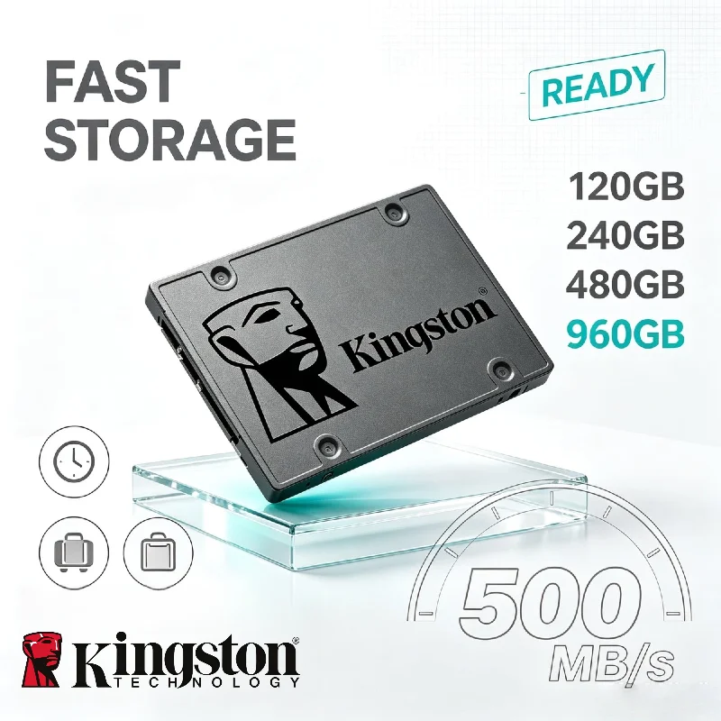 Kingston A400 960GB 480GB 240GB 120GB 2.5 Inch SATA III Internal Solid State Drive for Desktop Laptop Storage Pro Max
Kingston A400 960GB 480GB 240GB 120GB 2.5 Inch SATA III Internal Solid State Drive for Desktop Laptop Storage Pro Max