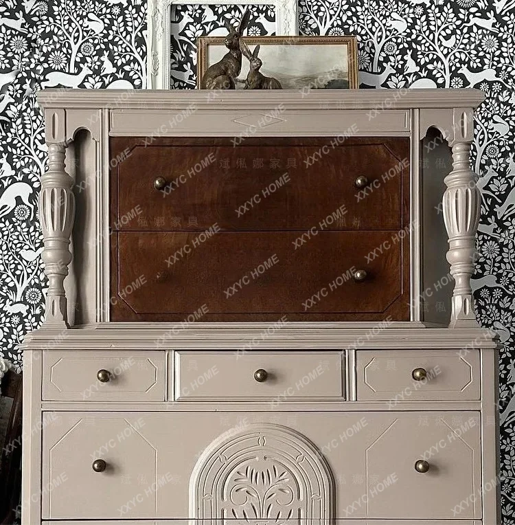 Solid wood chest/new Chinese storage/retro Roman column dining edge can be customized, simple and modern
Solid wood chest/new Chinese storage/retro Roman column dining edge can be customized, simple and modern