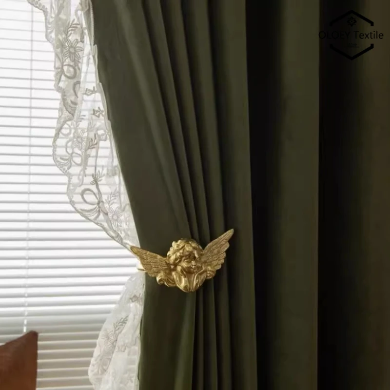 Royal French Rococo Silk Velvet Curtains Luxury Custom Blackout for Whole House Living Room Bedroom Palace Style Lace Drapes
Royal French Rococo Silk Velvet Curtains Luxury Custom Blackout for Whole House Living Room Bedroom Palace Style Lace Drapes