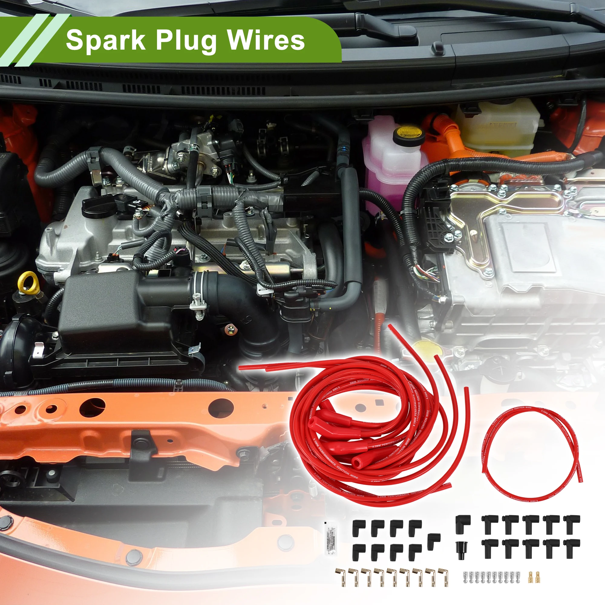 UXCELL Spark Plug Wires for Chevy Big Block HEI 396 427 454 502 Red Ignition Coil Cable
UXCELL Spark Plug Wires for Chevy Big Block HEI 396 427 454 502 Red Ignition Coil Cable