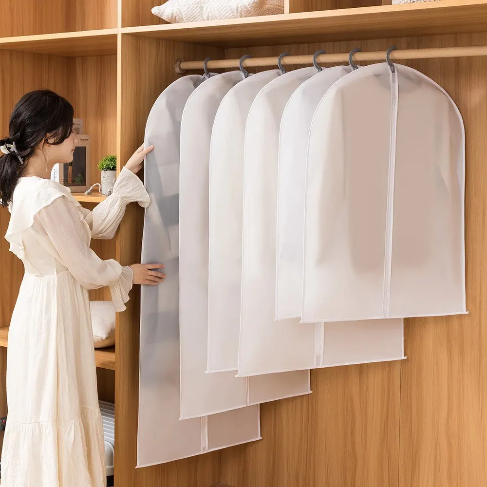 3pcs/4pcs Clothes Dustproof Bag Household Transparent Waterproof Coat Suit Cover Washable Hanging Pocket Clothing Organizer
3pcs/4pcs Clothes Dustproof Bag Household Transparent Waterproof Coat Suit Cover Washable Hanging Pocket Clothing Organizer