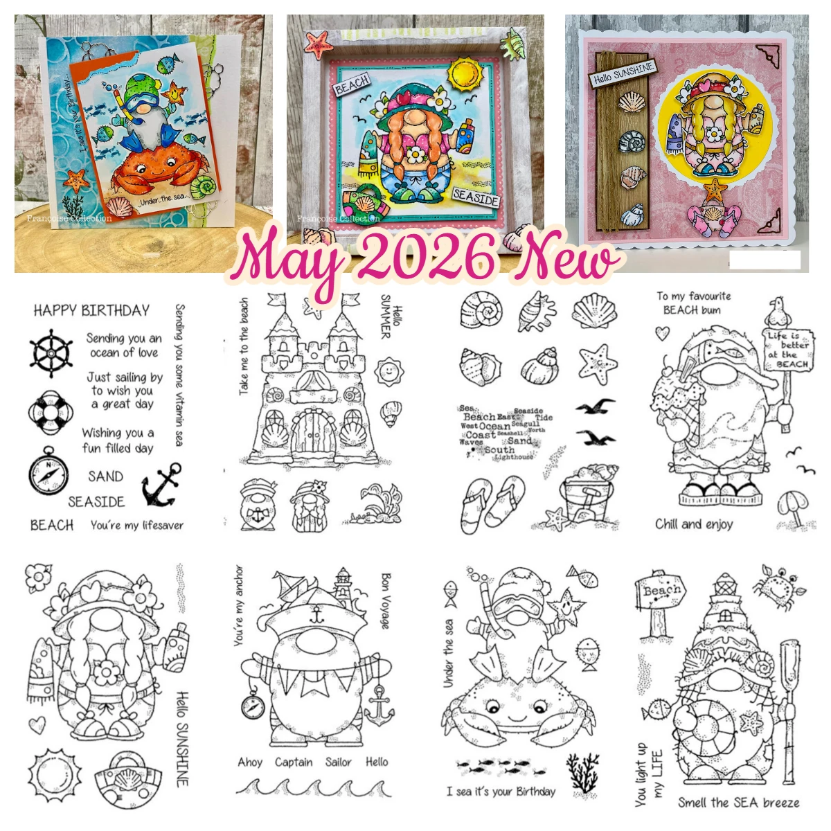 May 2026 New Seashells Sandcastle Bubble Mesh Metal Cutting Dies Stamps Stencil Handmade DIY Scrapbook Greeting Card Diary Craft
May 2026 New Seashells Sandcastle Bubble Mesh Metal Cutting Dies Stamps Stencil Handmade DIY Scrapbook Greeting Card Diary Craft