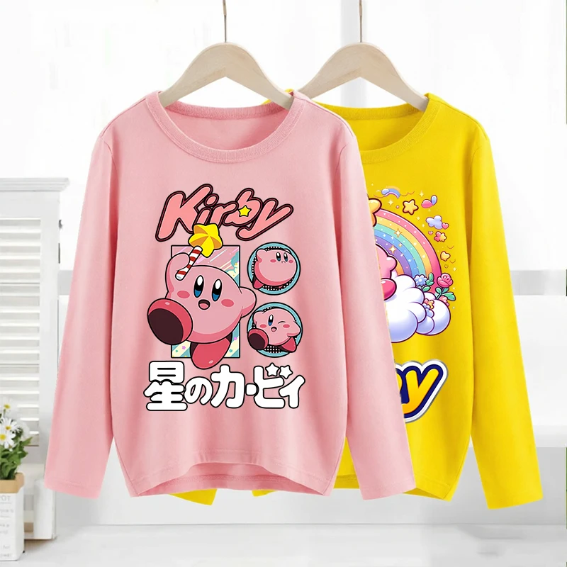 Kawaii Kirbys Casual Long Sleeves Girl Cartoon Base Layer Shirt Fashion Tees Children Tops Spring Clothes Comfortable Pullover
Kawaii Kirbys Casual Long Sleeves Girl Cartoon Base Layer Shirt Fashion Tees Children Tops Spring Clothes Comfortable Pullover