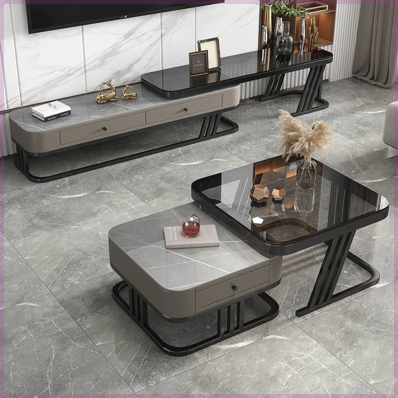 Rock Panel Coffee Table Living Room Light Luxury Modern Simple Apartment Glass Floor-to-ceiling Combination Cabinet Furniture
Rock Panel Coffee Table Living Room Light Luxury Modern Simple Apartment Glass Floor-to-ceiling Combination Cabinet Furniture