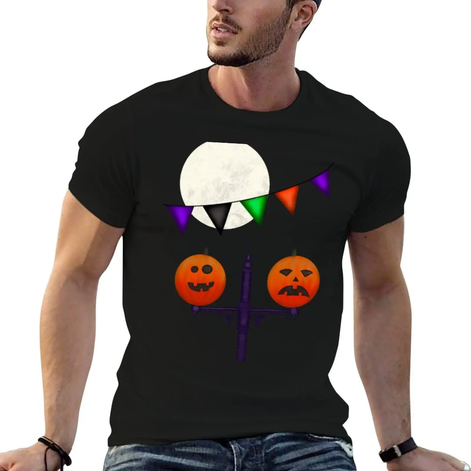 Pumpkin lampposts with bunting T-Shirt affliction shirts Man t-shirt clothes for men
Pumpkin lampposts with bunting T-Shirt affliction shirts Man t-shirt clothes for men